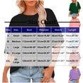 thumbnail image 3 of AherBiu Summer Tops for Women Basic Comfy Tshirt Short Sleeve Crewneck Casual Loose Fitted Top Tees, 3 of 7