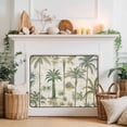 thumbnail image 2 of Palm Tree Magnetic Fireplace Cover, Fireplace Draft Blocker, Sage Green Tropical Nature Plant Watercolor Fireplaces Blanket for Heat Loss/Cold Air, Fireplaces Draft Stopper Cover for Inside 36"x27", 2 of 9