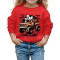 thumbnail image 1 of Chandail à Capuchon et Chandails en Molleton pour Filles Imprimé Halloween Mignon Manches Longues Col Rond Chandail pour Tout-Petits et Enfants Tenue Décontractée Douce et Confortable, 1 of 3