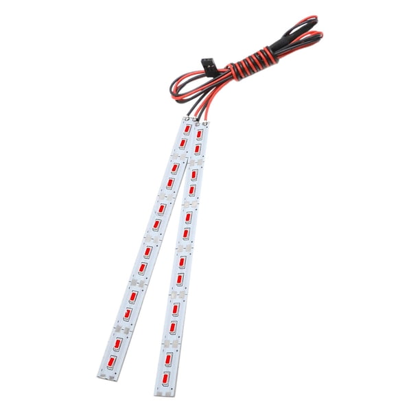 Accesorio de luz para chasis de coche RC, tira LED de aluminio de repuesto para RC 1/10 1/8 Rojo
