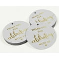thumbnail image 3 of Inkdotpot Gold Foil Paper Hang Tags Thank You Celebrating With Us Bridal Shower-Baby Shower-Retirement-Wedding-Birthday Favor Tags 100 Pieces, 3 of 6