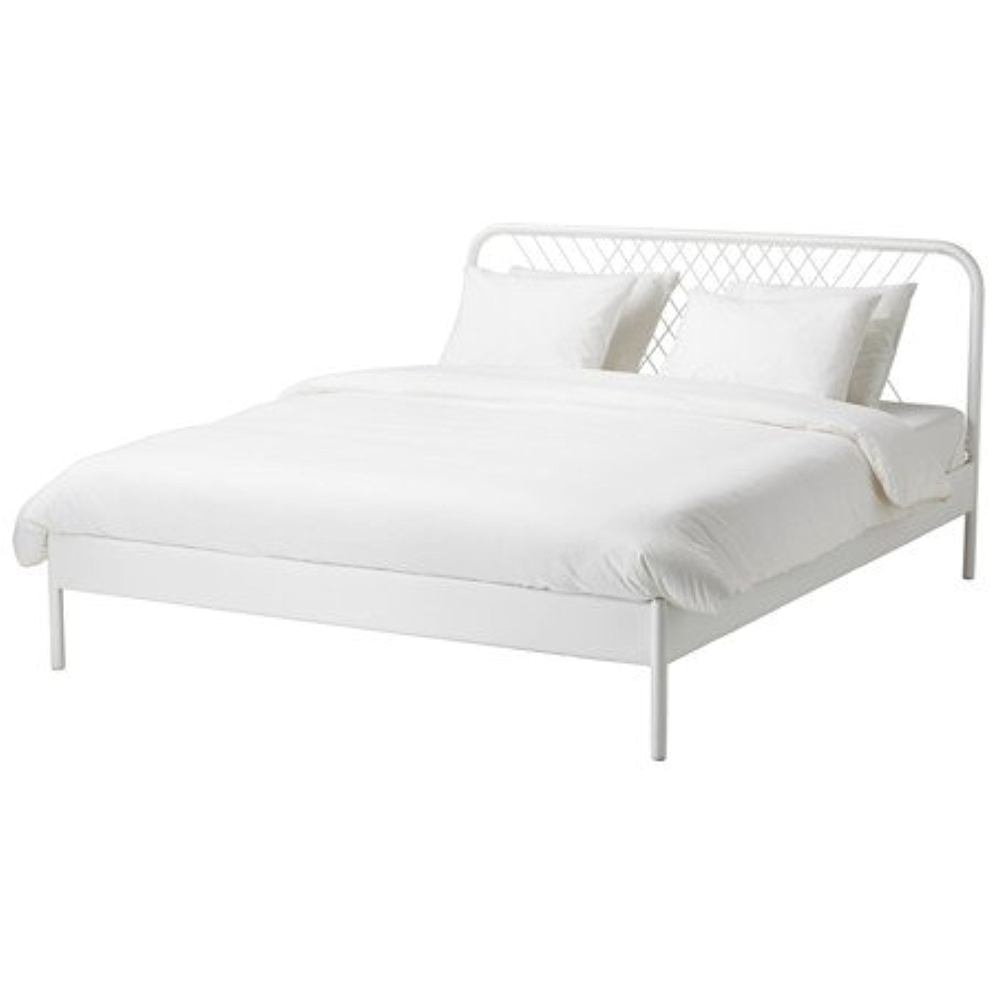 Ikea King Size Bed Frame White Luröy, Ikea Metal Bed Frame