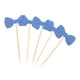 thumbnail image 4 of 20 Piezas De Papel Brillo Bowknot Cake Topper De Cumpleaños Decoración De Azul, 4 of 7