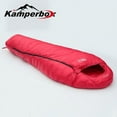 thumbnail image 4 of Kamperbox Camping Sleeping Bag,Synthetic Filled,Waterproof,Ultralight,3.7lbs, Temperature 32F - 14F, Red, 4 of 5