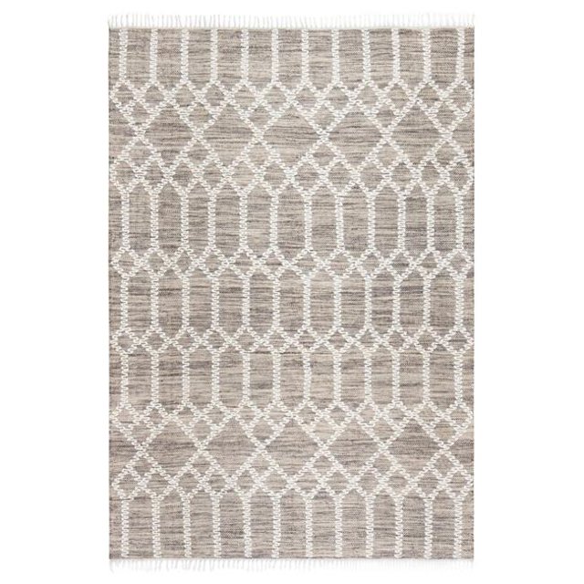 Anji Mountain AMB0439-0057 5 x 7 ft. Raani Jute and Wool Area Rug - Brown & Ivory