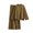 Brown, variant on Lovskoo 2024 2 Piece Outfits for Women Lounge Sets Round Neck Long Sleeve Knit Sets Pullover Tops Wide Leg Pants Fall Cloth Black