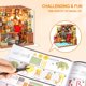 thumbnail image 4 of Kit de casa de muñecas en miniatura RoWood Sam's Study con LED a escala 1:24, 4 of 8