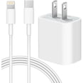 thumbnail image 1 of Cargador rápido para iPhone 14, 13 y 12, [certificado Apple MFi] Cargador de pared PD USB C de 20 W con cable Lightning de 1,8 m, compatible con iPhone 14/14 Pro/14 Pro Max/14 Plus y iPad, 1 of 7