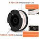 thumbnail image 2 of Carrete de alimentación automática A6485 A6481 para recortadora Black and Decker Reflex ST5530-GB GLC3630L20-GB BESTA530-GB, 30 pies 0,065" (8 bobinas, 1 cabezal, 1 mol), 2 of 5