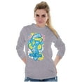 thumbnail image 4 of Retro Sassy Smurfette Love Corp Women's Long Sleeve T Shirt Brisco Brands S, 4 of 6