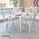 thumbnail image 3 of Silla Metalica Moderna Estilo Industrial Tipo Tolix Lumax Blanco Alto 85cm Ancho 40cm Prof 45cm, 3 of 8