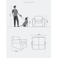 thumbnail image 3 of Sillón Individual Puff Sacoos con Descansa Brazos Negro, 3 of 7
