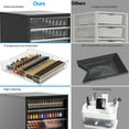 thumbnail image 6 of Wood  Storage Drawer Cart, Makeup Organizer and Storage with 10 Large Clear Drawers, Black, 6 of 14
