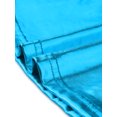 thumbnail image 5 of INSPIRE CHIC Women's Dress Sleeveless High Waist Shimmery Fit & Flare Mini Dress Lake Blue L, 5 of 6
