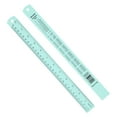 thumbnail image 1 of Uxcell 30cm/12" Metal Ruler, 2 Pack Aluminum Alloy Rulers with Centimeters, Millimeters, Inches and Conversion Table Straight Edge Ruler for Writing Machinist Drafting, Blue Green, 1 of 6