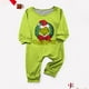 thumbnail image 2 of Moonsky Christmas Family Matching Green Long Sleeve Tops+ Pants 2 Piece Pajamas Set, Christmas Print Christmas Paj Christmas Wreath Prints For Family Autumn and Winter 12 Months, 2 of 4