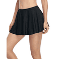 thumbnail image 3 of Hilor Women's High Waisted Swimsuit Bottom Athletic Swim Skirts Bikini Bottom, 3 of 7