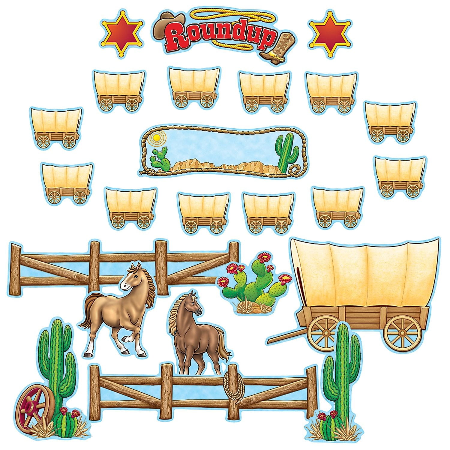Teacher Created Resources Bulletin Board Display Set Western Roundup TCR4776