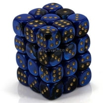 Chessex 26835 Gemini 12mm d6 Dice Block, Multicolor