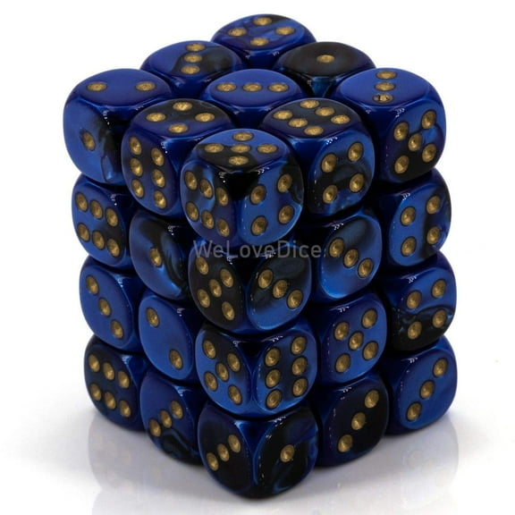 Chessex 26835 Gemini 12mm d6 Dice Block, Multicolor