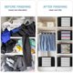 thumbnail image 3 of Large Clothes Storage Box, Thick Non-Woven Fabric, Foldable Organizers with Handle for Duvet Bedding Blankets Pillows Toys, Black, 3 of 5