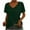 Green, variant on Kovlvoll Womens Tops V Neck Short Sleeve Oversized T Shirts Summer Loose Casual Solid Color Basic Tee Top