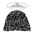 thumbnail image 3 of Byfri Sequin Crochet Skull Cap Hollow Out Summer Beanie Hat for Beach Parties Black 54-58cm, 3 of 7