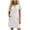 White, variant on Atogsazn Women's Summer Half Zip Mini Dress Flowy Casual Short Sleeve Dresses with Pocket A-Line Sundress Khaki L Fashion