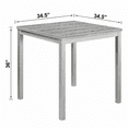 thumbnail image 6 of PAPROOS Counter Height Dining Table, Solid Wood Square Kitchen Table for Small Space, Modern Farmhouse Acacia Wooden Dining Table for Apartment, Silver Gray(Table Only), 6 of 7