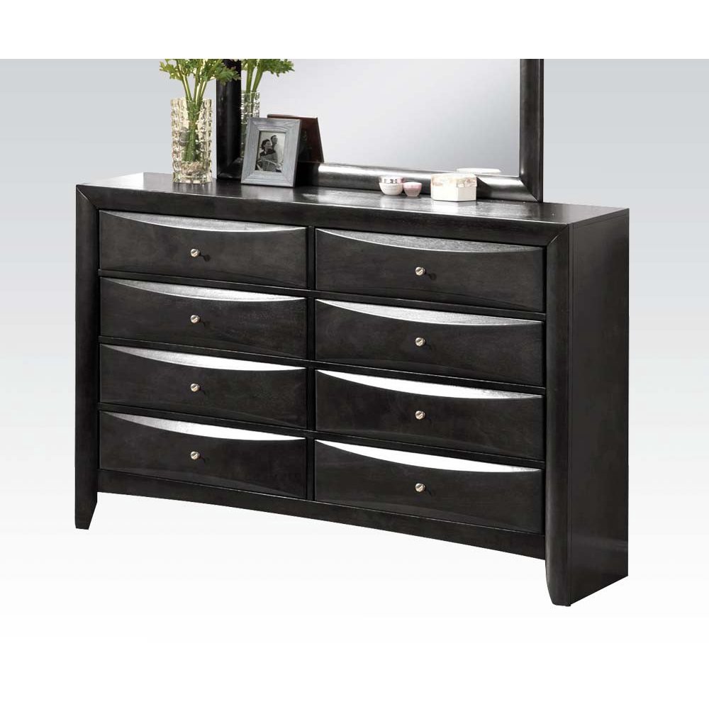 Black 8Drawer Dresser