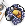 thumbnail image 4 of Lsque Skull flower white blue Pattern Lunch Bag Women/Men Insulated Lunch Box,Small Leakproof Cooler Food Lunch Containers Reusable High Capacity Lunch Tote Bags, 4 of 6
