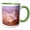 Green/White, variant on 3drose, Usa, New Mexico,wildlife Refuge. Blur of Snow Geese Flying., 11oz Two-tone Blue Mug