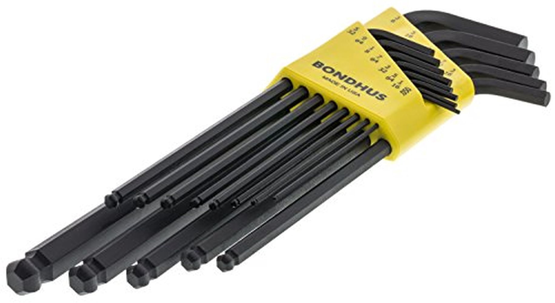 Bondhus 20699 Ball End Tip Screwdriver Set w/ProGuard & Extra Long Arm,13PC
