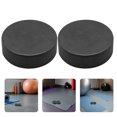 thumbnail image 1 of GARVALON Lot de 2 Rondelle de Hockey de Rue Extérieur Noir PU Faible Friction Glisse Gym Entraînement, 1 of 8