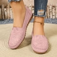 thumbnail image 2 of Women's Orthopedic Leather Loafers Comfortable Lightweight Slip-On Flats Casual Comfort Walking Shoes Moccasins Driving Walking Shoes Pink 9, 2 of 6