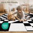thumbnail image 4 of ODIKA 2'x3' Washable Samll Area Rug Black White Geometric Illusion Design Accent Contemporary Visual Puzzle, Bold Contrast for Entryway, Kitchen, Laundry Room, Non-Slip, Low Pile, 4 of 7
