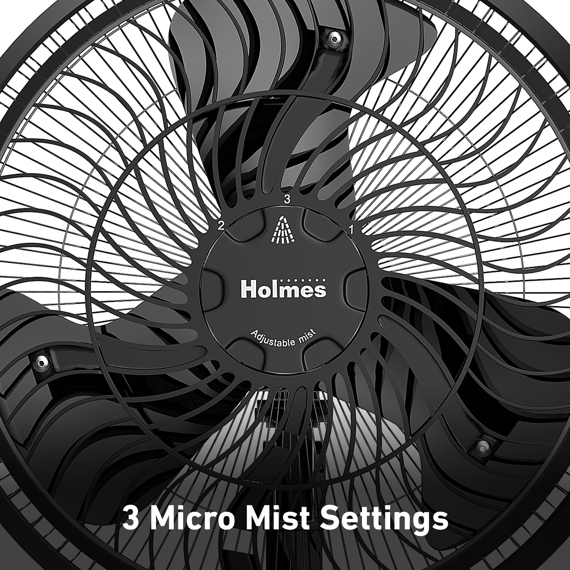Holmes 16″ Oscillating Outdoor Misting Manual Stand Fan with Hose Connection, 3 Speeds, Black Sansujyuku sansujyuku.com