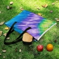 thumbnail image 5 of Colorful Tie Dye Vortex Waterproof Picnic Blanket with Foldable Zipper, Suitable for Outdoor Use, Suitable for Travel, Camping, Beaches, Parks, Grasslands, Picnic Blanket Accessories, 5 of 7