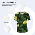 thumbnail image 4 of Daiia Fresh Avocados Mens Baseball Jersey Button Down Shirts Short Sleeve Sports Uniforms-3X-Large, 4 of 9