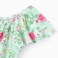 thumbnail image 4 of PatPat Girls Dress Square Neck Flutter Sleeve Dress All Over Floral Print Casual Kids Summer Dress 5-12Y, 4 of 8