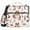 Cute Beaver and Leaf, variant on 3 Ring Zipper Binder with Shoulder Strap Waterproof Trapper Keeper 2 Inch D-Ring 500 Sheets Capacity Flowers with Leaves