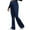 Navy, variant on Maternity Wide Leg Jeans Womens Over The Belly Pants Flare Denim Jeans Solid Color Spring Full Length