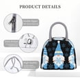 thumbnail image 4 of Easygdp Christmas Gnome Snowflake Bolsa de Almuerzo Insulada Grande, Forro de Aluminio, Diseño Espacioso, a Prueba de Fugas, Ideal para Trabajo, Picnics, Viajes y Actividades al Aire Libre, 4 of 6
