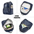 thumbnail image 5 of JIALIOU Mini Backpack Purse for Women Quilted Casual Daypack Small Travel Shoulder Bag, Christmas Tree with Star, 5 of 7