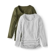 Maternity Long Sleeve Top, 2-Pack - Available in Plus Sizes