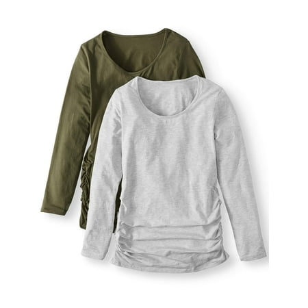 Maternity Long Sleeve Top, 2-Pack - Available in Plus Sizes