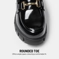 thumbnail image 4 of DREAM PAIRS Mocasines Plataforma Chunky para Mujer Negro Talla 9, 4 of 9