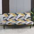 thumbnail image 1 of CHOK 2024 Futon Slipcover Armless Sofa Covers Stretch Sofa Bed Slipcover Protector Elastic (Light Gray Animal), 1 of 9