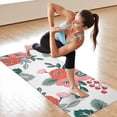 thumbnail image 6 of Pioneer Flower Floral Print Pattern Hot Yoga Mat Towel Non Slip for Hot Yoga - Quick-Drying Yoga Mat Cover with 4 Corner Pockets with Travel Bag - Hot Yoga Towel Non Slip 70"x26", 6 of 6