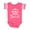 Football Pink and White, variant on Mema and Papa Love Me Boys or Girls Baby Bodysuit